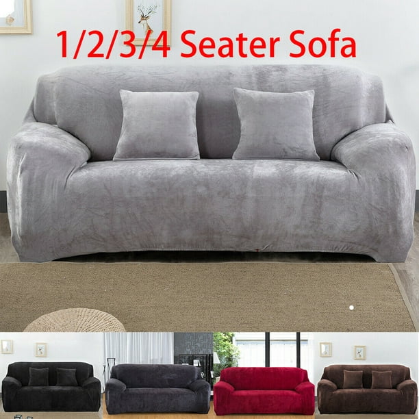 Stretchable 1 2 3 4 Seater Sofa Cover Slipcover Elastic Couch Protector UK Stock